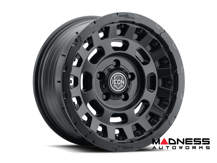 Custom Wheel - Hammer Pro - Satin Black - 17 X 8.5 / 5 x 5 / -6mm / 4.5" - Icon 